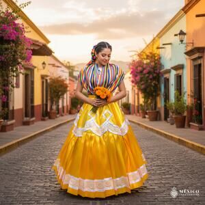 Mexican Single circle Oaxacan folklorico skirt china Oaxaquenas 35 in long